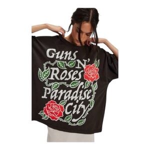 🆕 Free People x Daydreamer Guns & Roses Paradise City One Size Boho Graphic